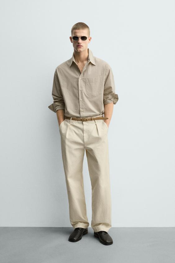 EMBROIDERED PLAID SHIRT