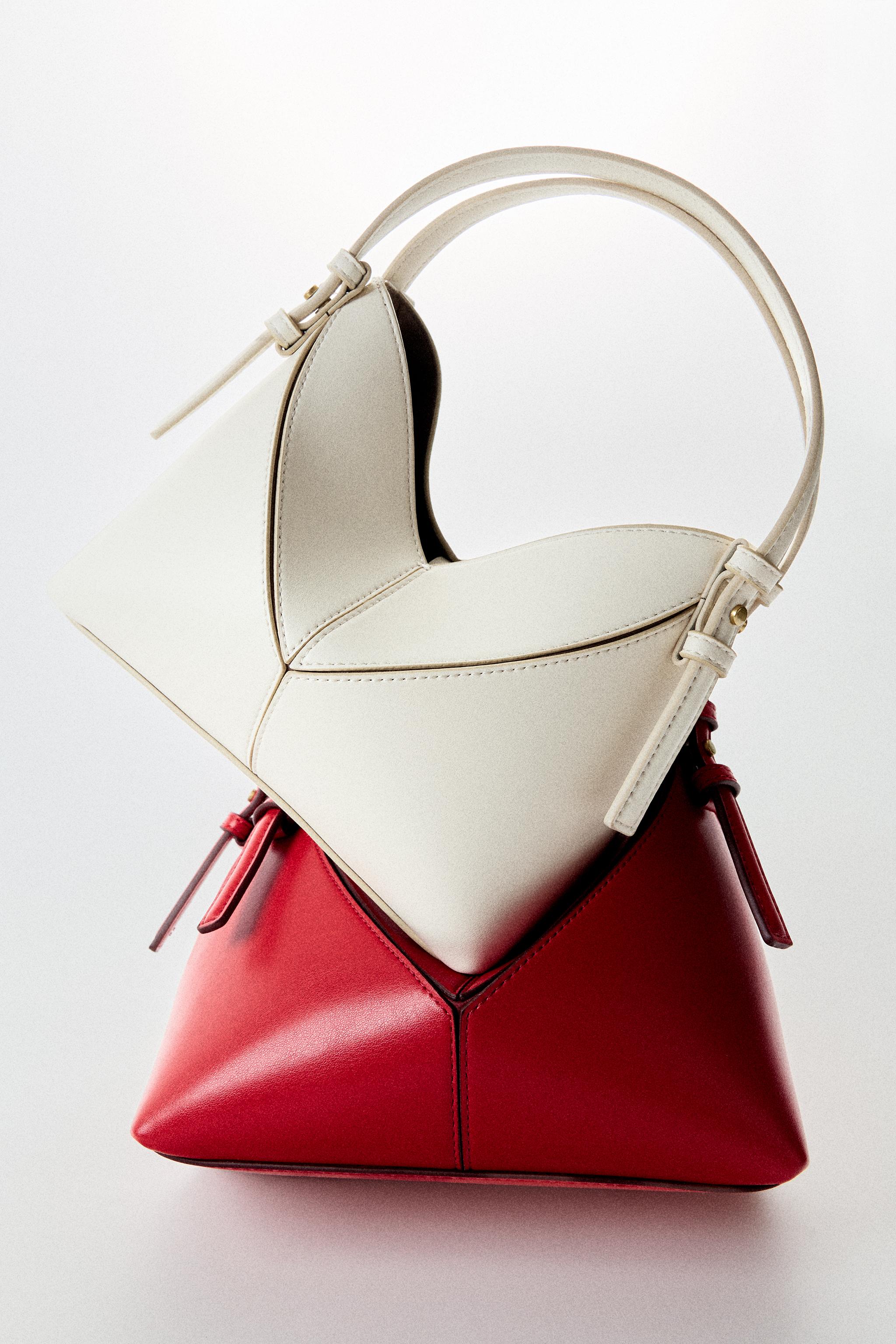 MINI SEAM DETAIL BUCKET BAG — Red (alternate view)