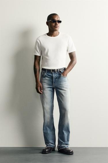 JEANS FLARE FIT - Azul medio de Zara