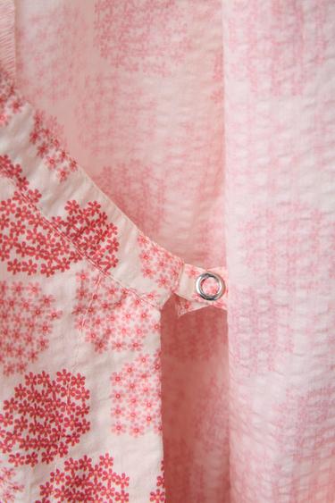 1-9 MOIS/ BARBOTEUSE KIMONO IMPRIMÉE FLEURS - Écru de Zara - Image 3