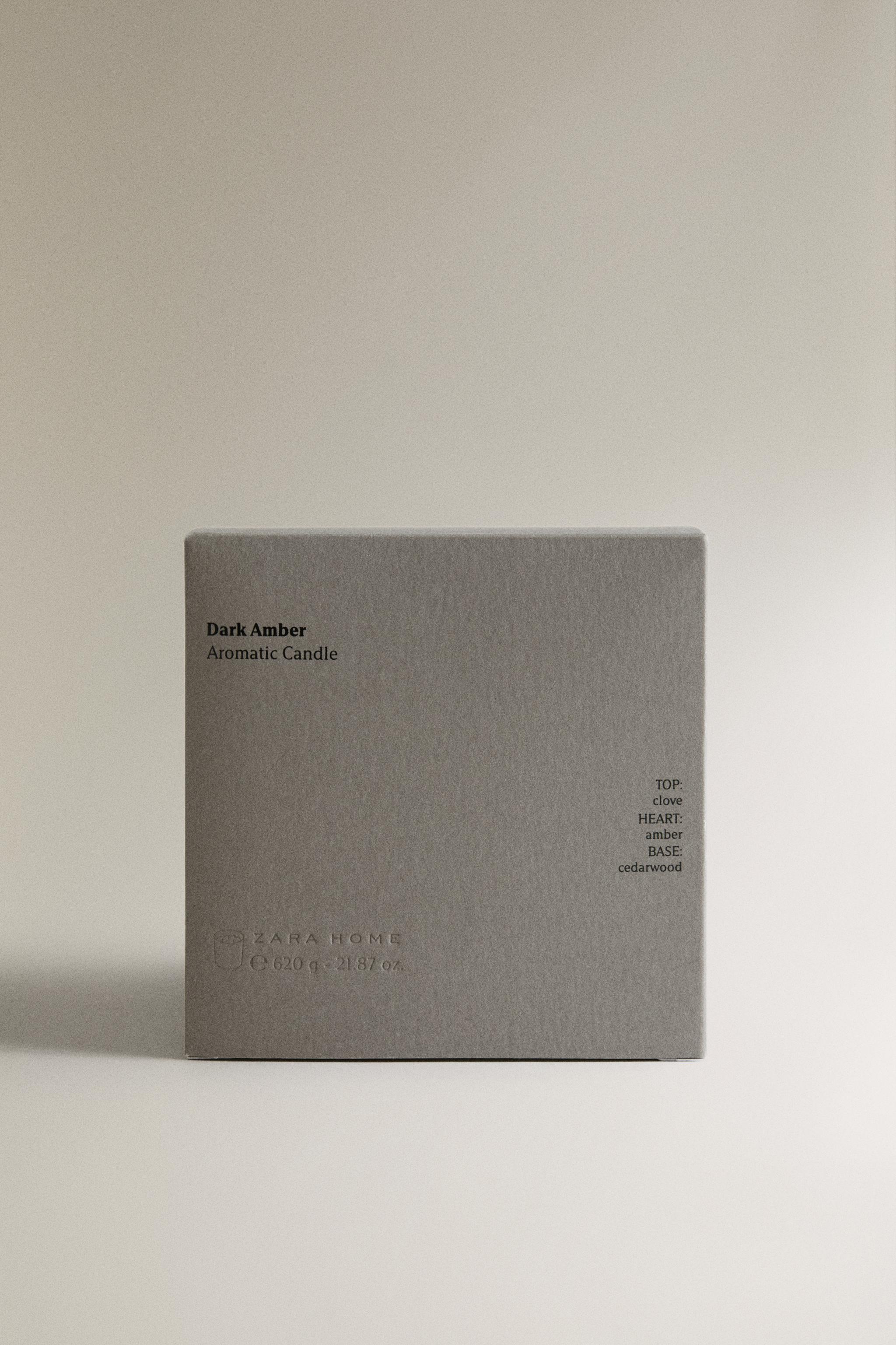 G) DARK AMBER SCENTED CANDLE