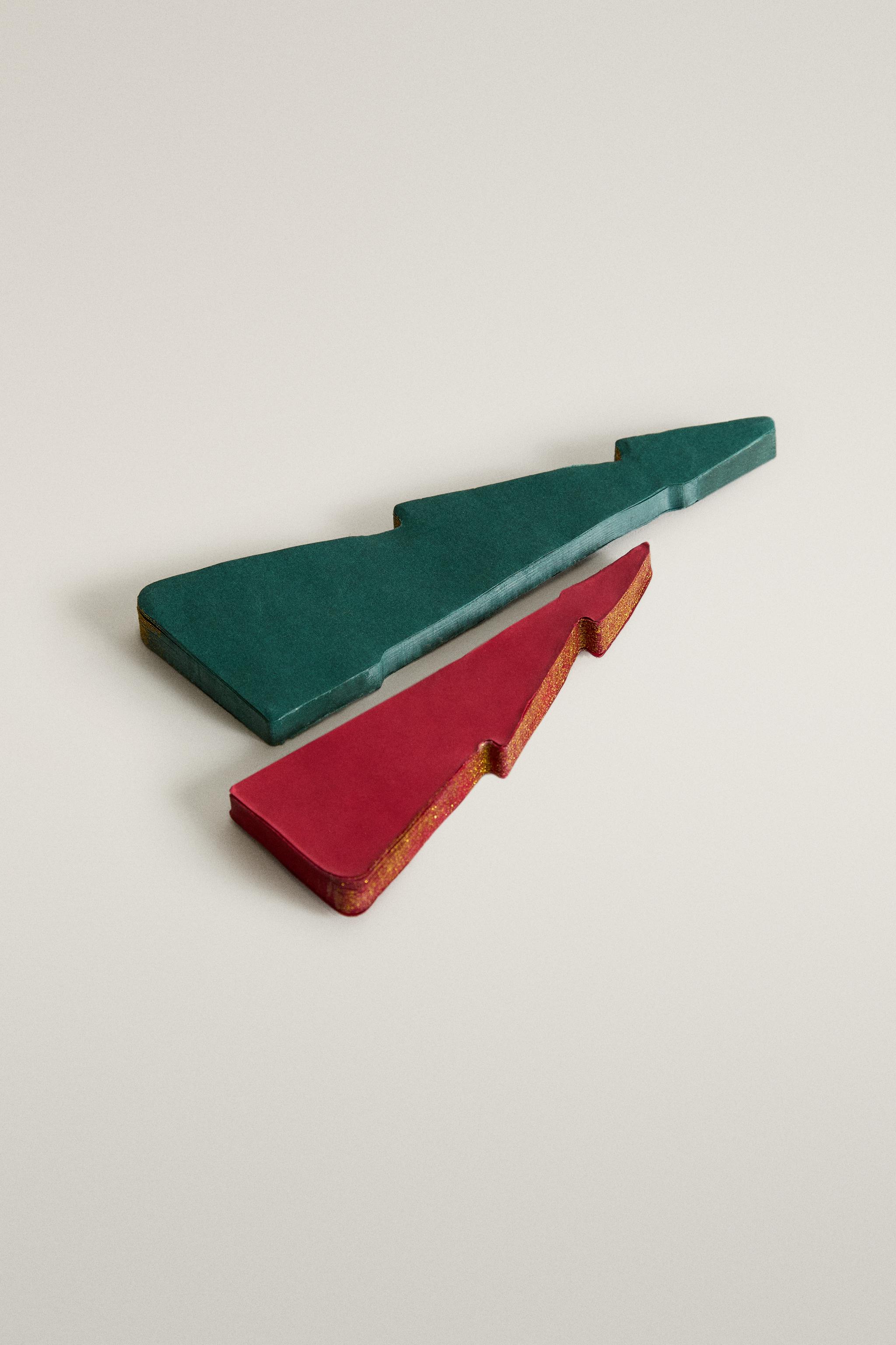 LOT ORNEMENTS DÉCORATIFS PAPIER SAPIN DE NOËL (LOT DE 2)