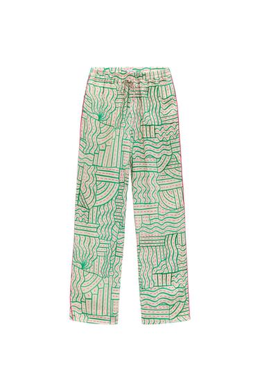 PANTALÓN PIJAMERO CON LINO