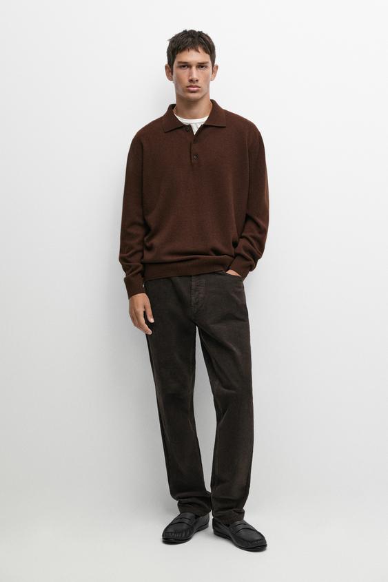 Zara Corduroy tapered fit pants - Cobalt - Image 0