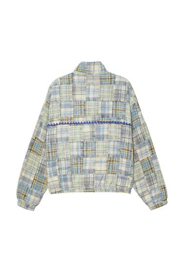 RELAXED FIT PATCHWORK CHECK JACKET - Multicoloured by Zara - Image 3