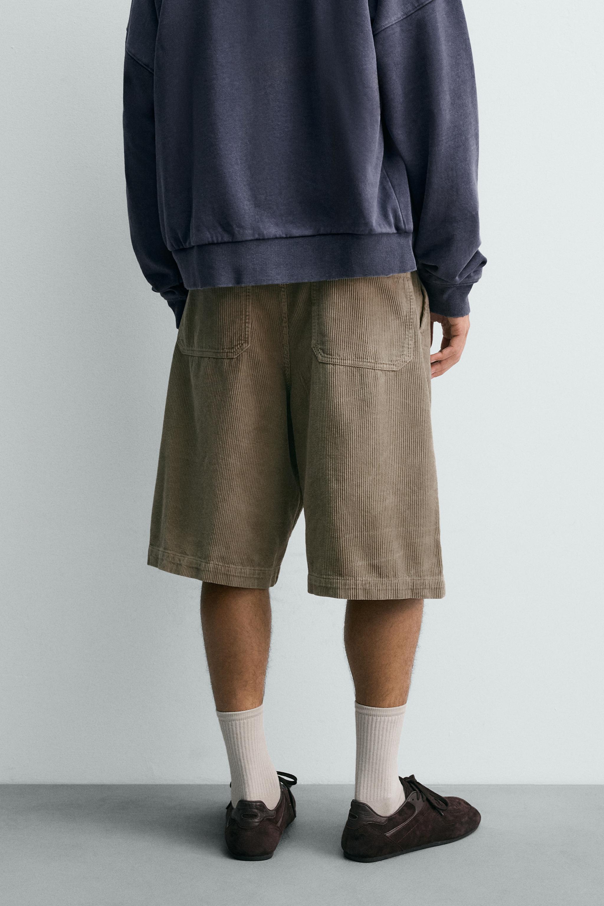 WIDE FIT CORDUROY SHORTS