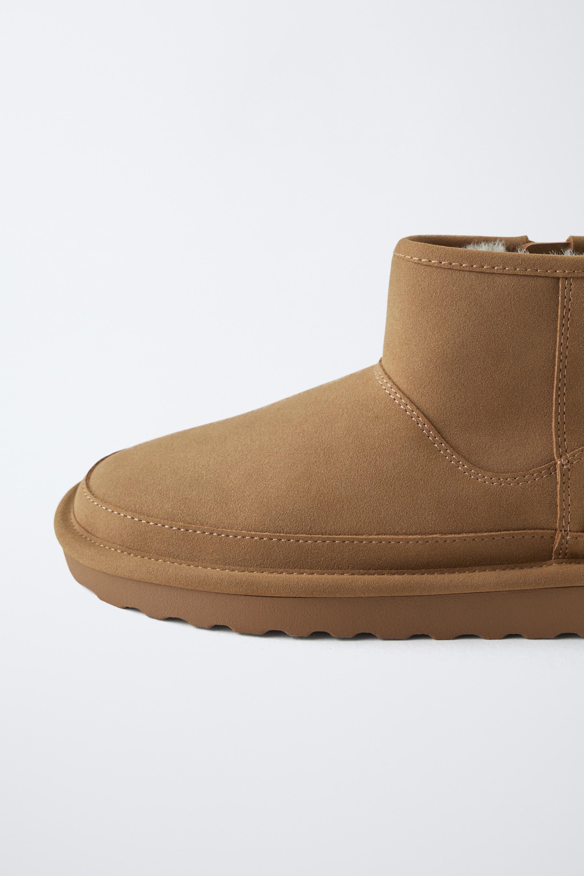 LOW-TOP ANKLE BOOTS - Brown | ZARA United States