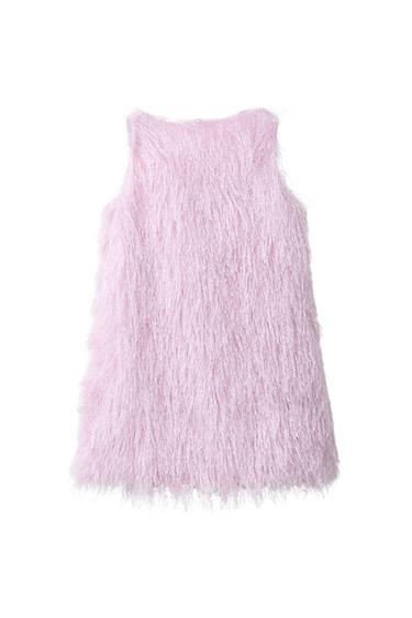 OBLEKA Z RESICAMI - Rožnata od Zare