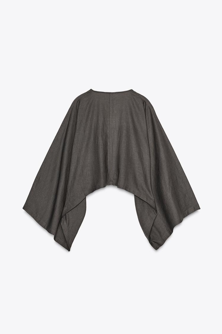 ASYMMETRIC CAPE KIMONO
