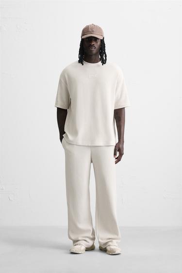 VERTICAL TEXTURE T-SHIRT - Ice by Zara