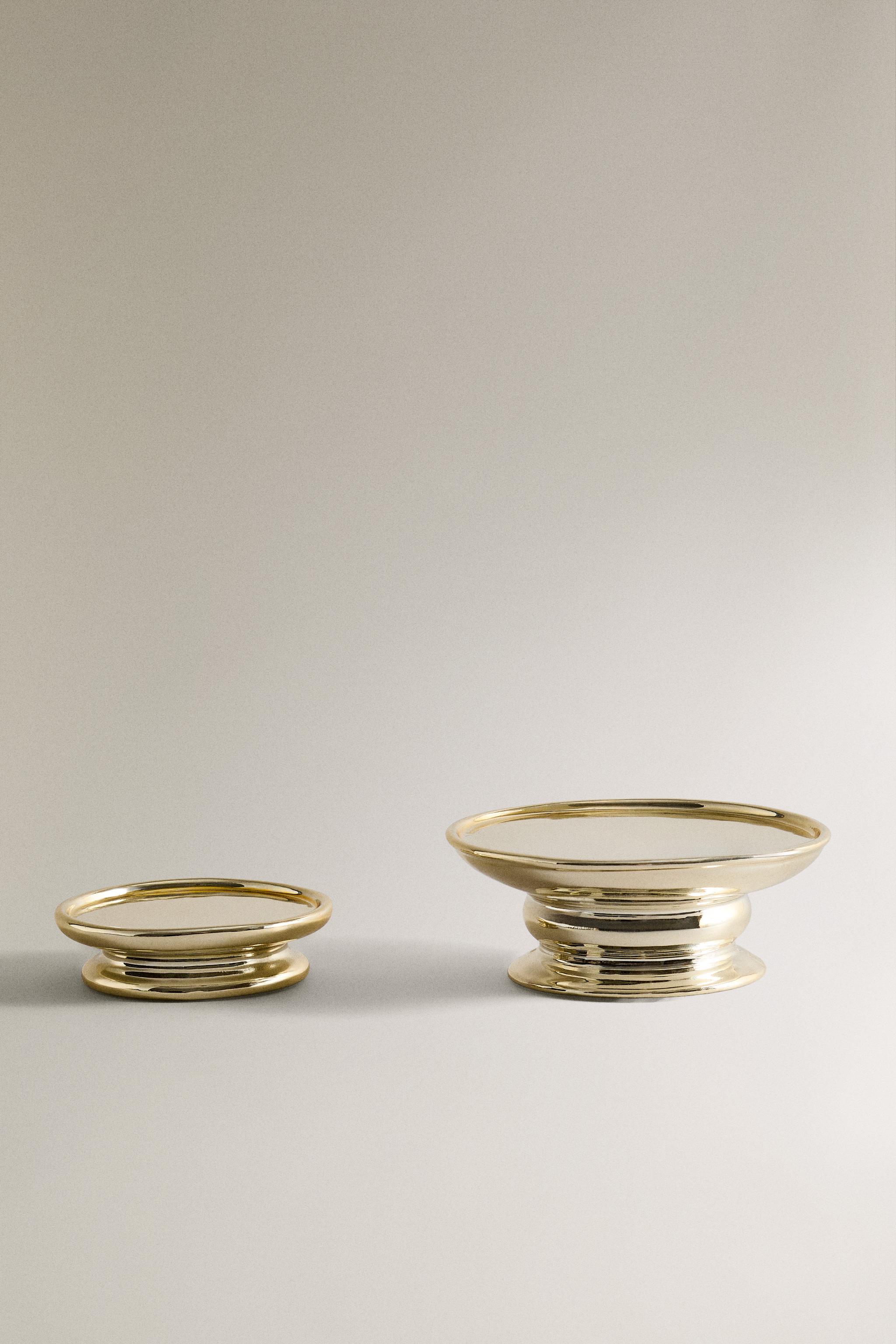 CHRISTMAS SHINY PORCELAIN TEALIGHT HOLDER