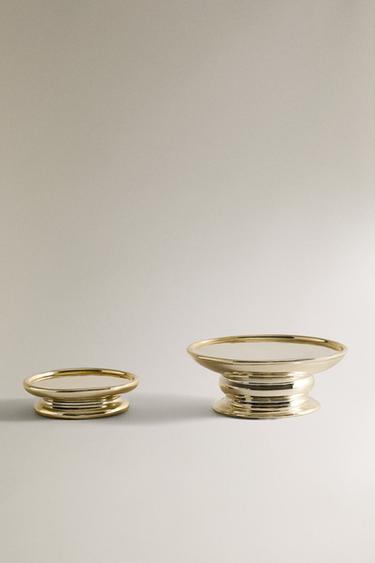 TŘPYTIVÝ PORCELÁNOVÝ VÁNOČNÍ SVÍCEN - Zlatá od Zara - Obrázek 0