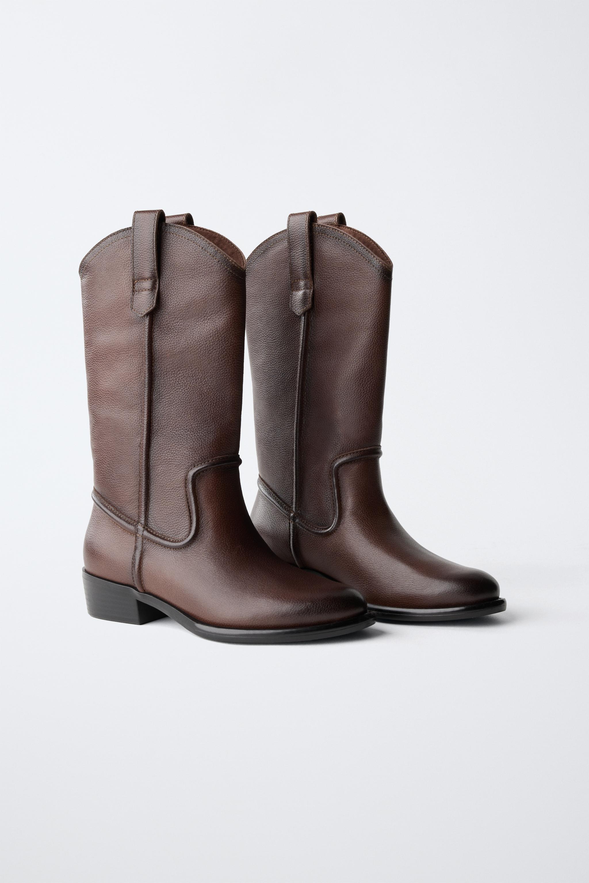 LEATHER COWBOY BOOTS