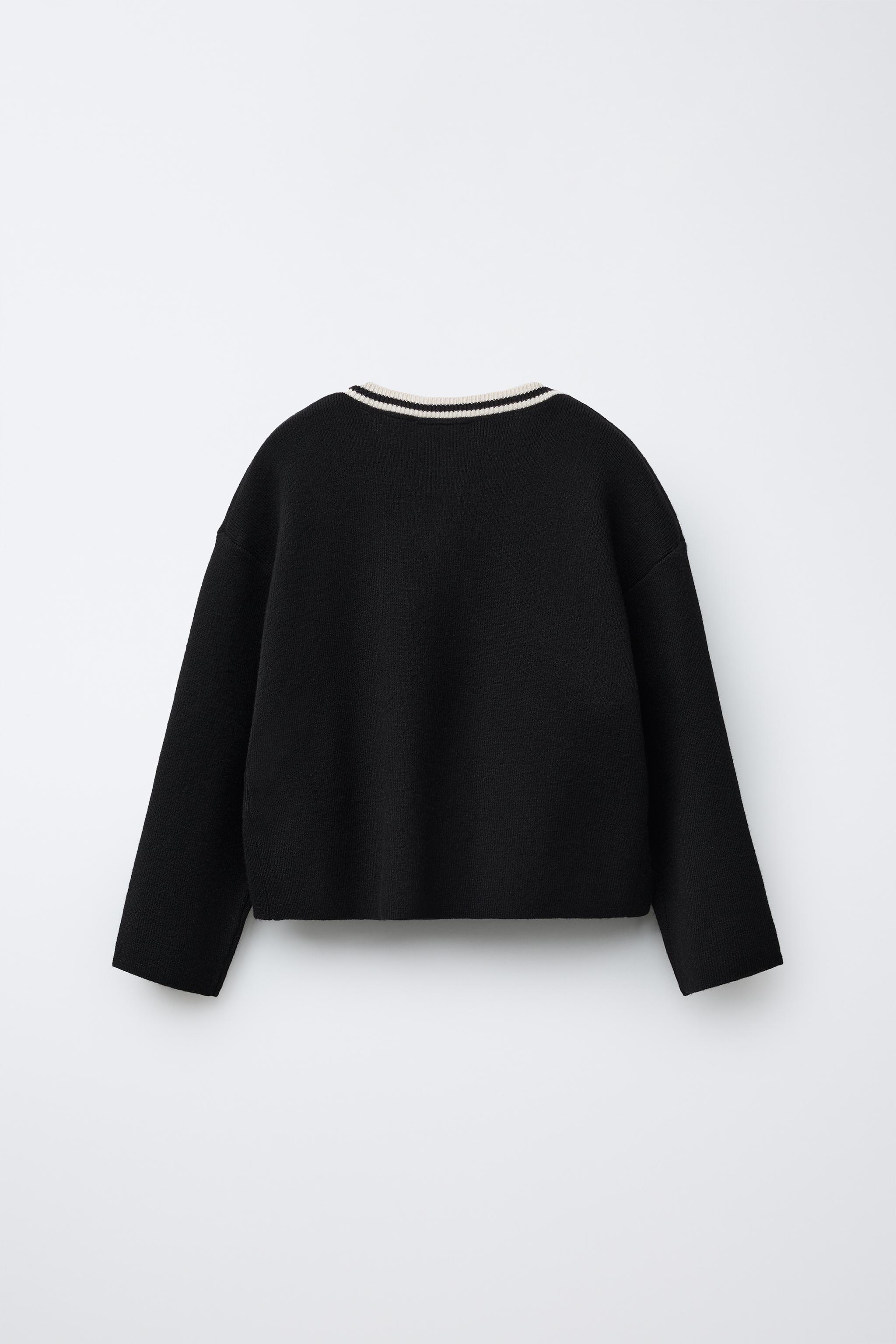 CARDIGAN WITH BOWS Black ZARA India