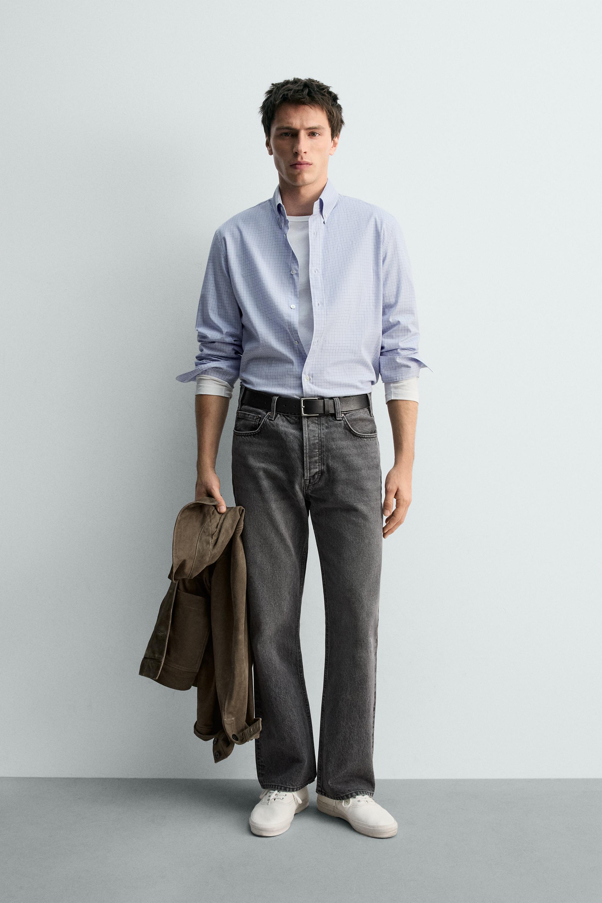 LIMITED EDITION CHECK SHIRT - Sky blue | ZARA South Africa