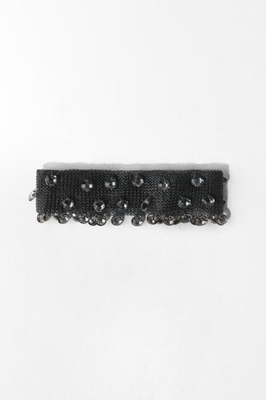 Zara MESH CRYSTAL CHOKER - Silver