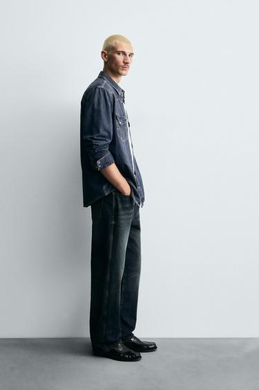 WESTERN DENIM SHIRT - Blue by Zara - Image 3