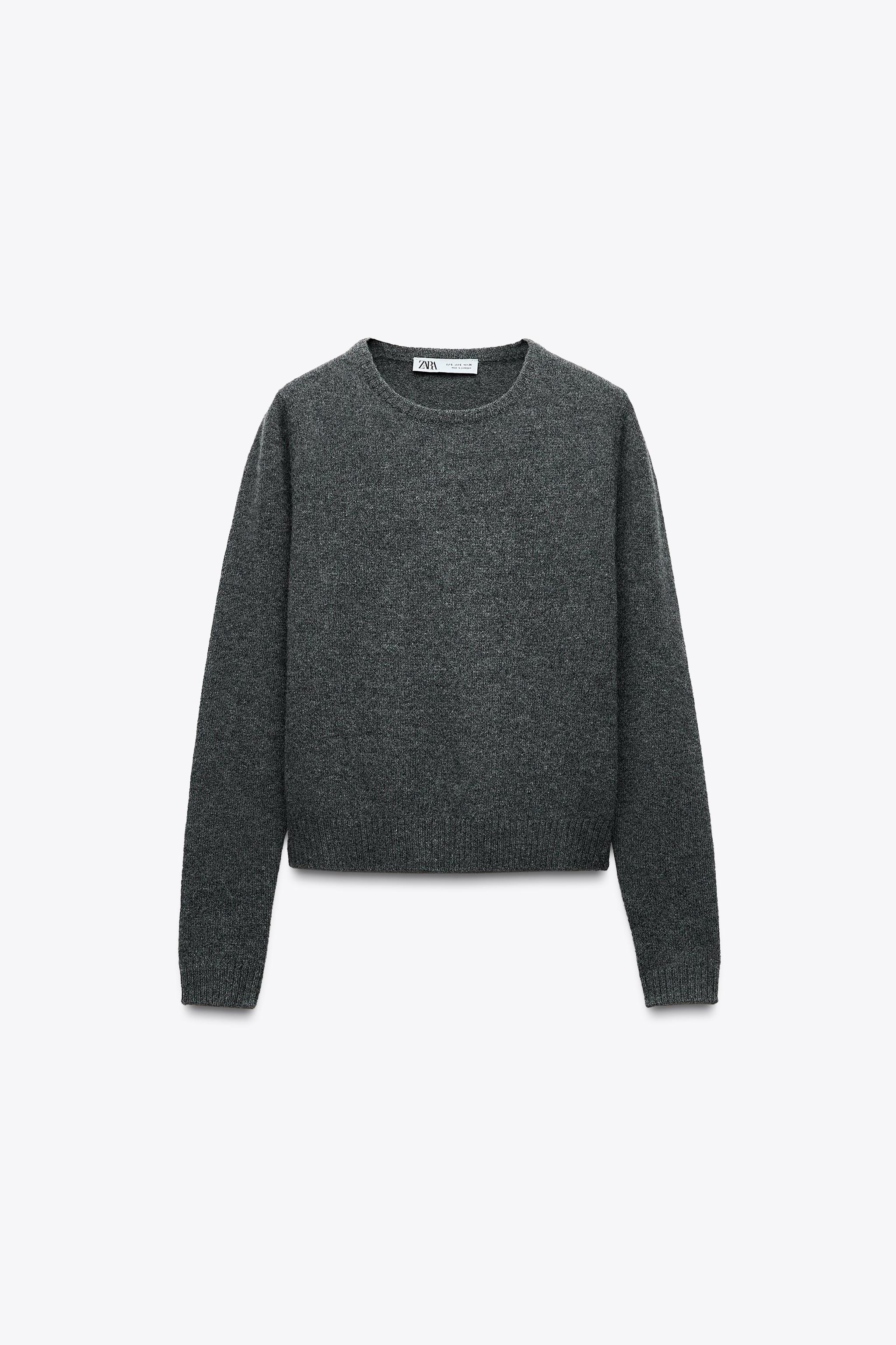 ベーシック ウール100% セーター - ダークグレー | ZARA Japan