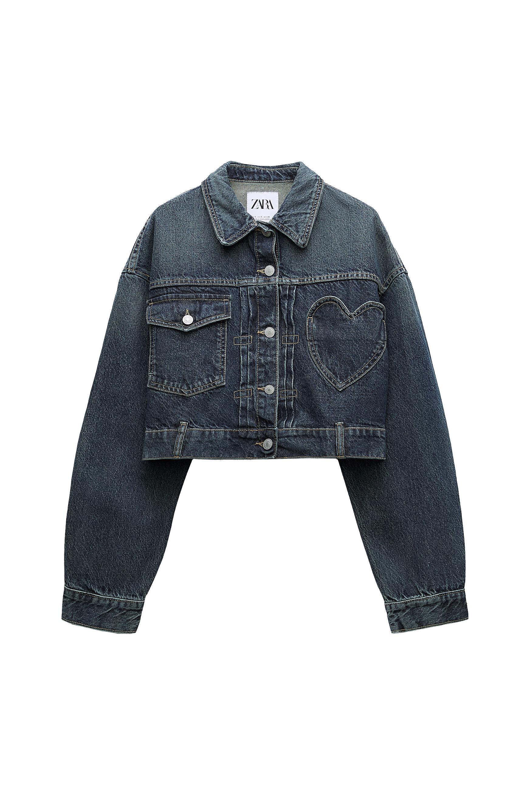 TRFハートデニムジャケット　zara TRF HEART DENIM JACKET SECOND HAND | Zara Preowned