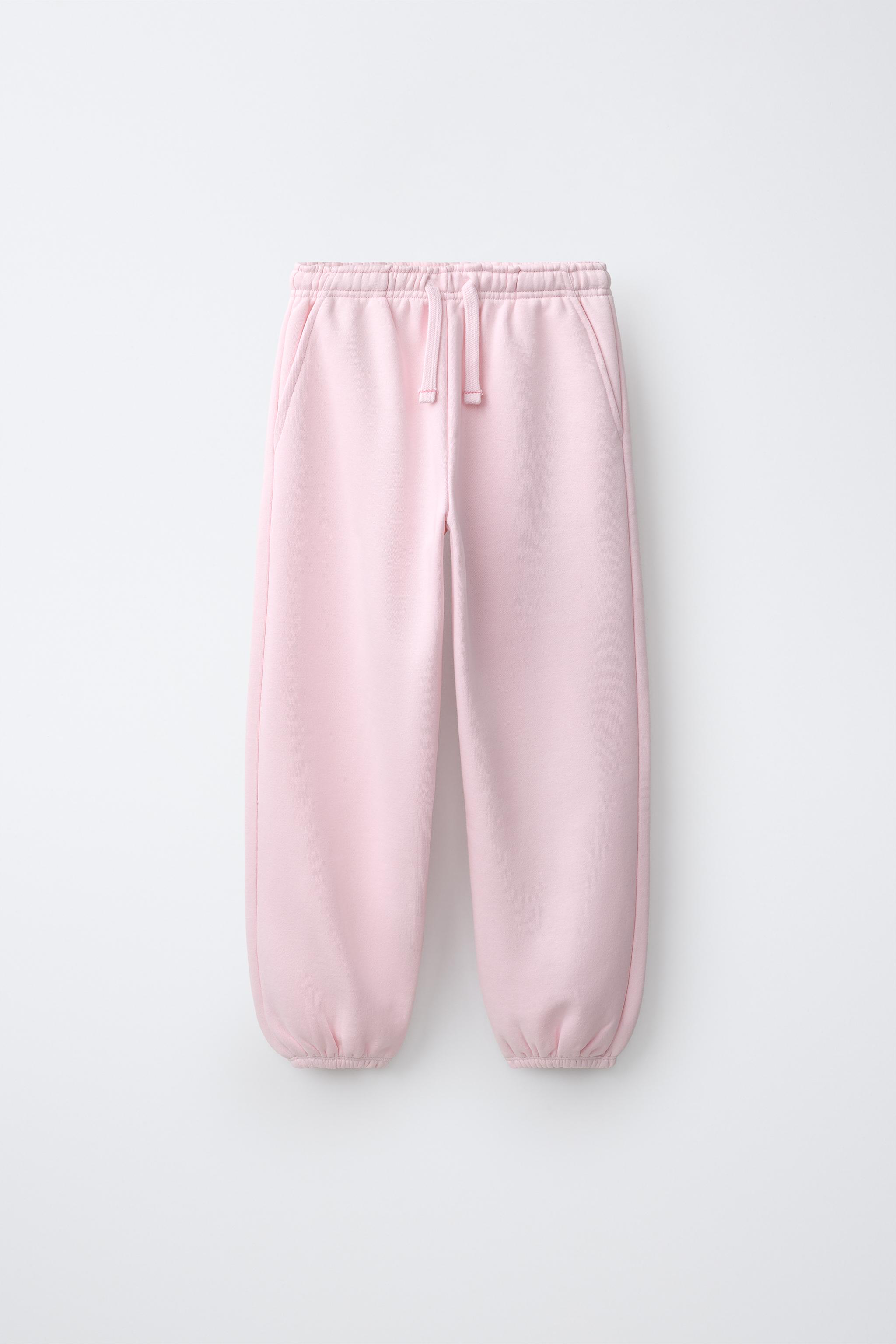 PLUSH JOGGING PANTS — Pink