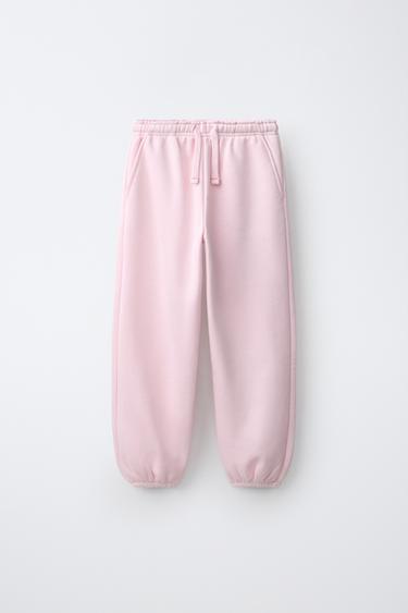 PANTALONI JOGGER IN FELPA - Rosa di Zara