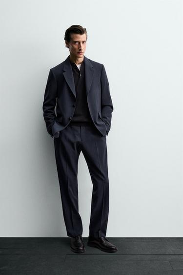 Zara 100% WOOL SUIT - Pale pink