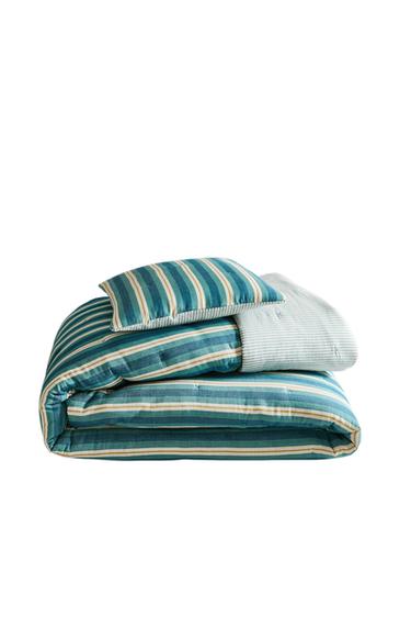 Zara KIDS' MULTI-WIDTH STRIPED QUILT - striped