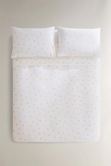 FUNDA DUVET ALGODÓN ESTAMPADO MIMOSA - Blanco roto de Zara
