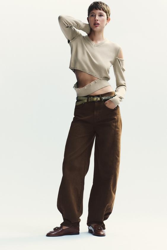 LEATHER TASSEL LOAFERS - Brown by Zara - Image 0