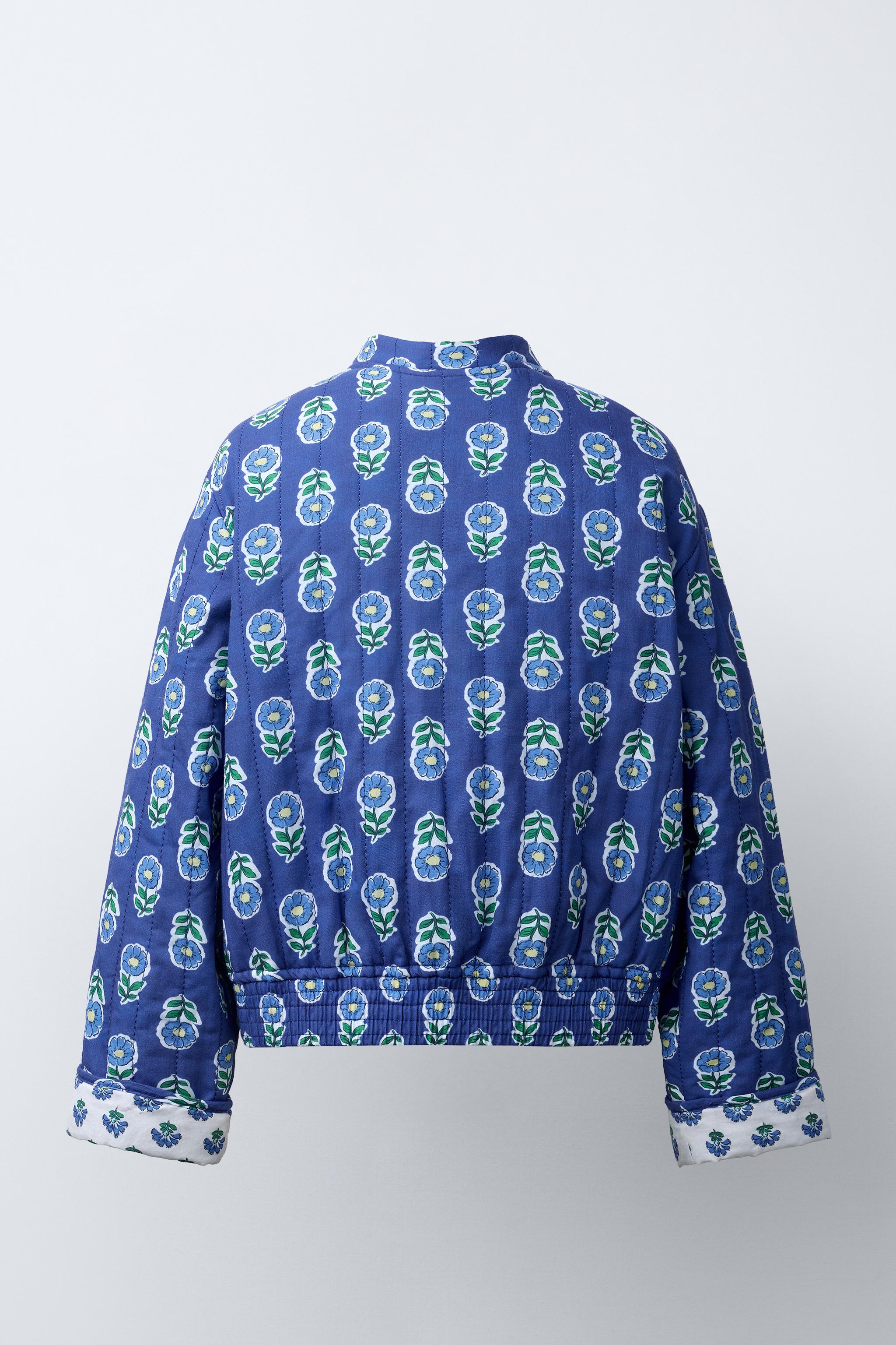 ZARA【NEW】FLORAL PRINT PADDED BAG FLORAL PRINT QUILTED TOILETRY BAG - Fuchsia | ZARA United States