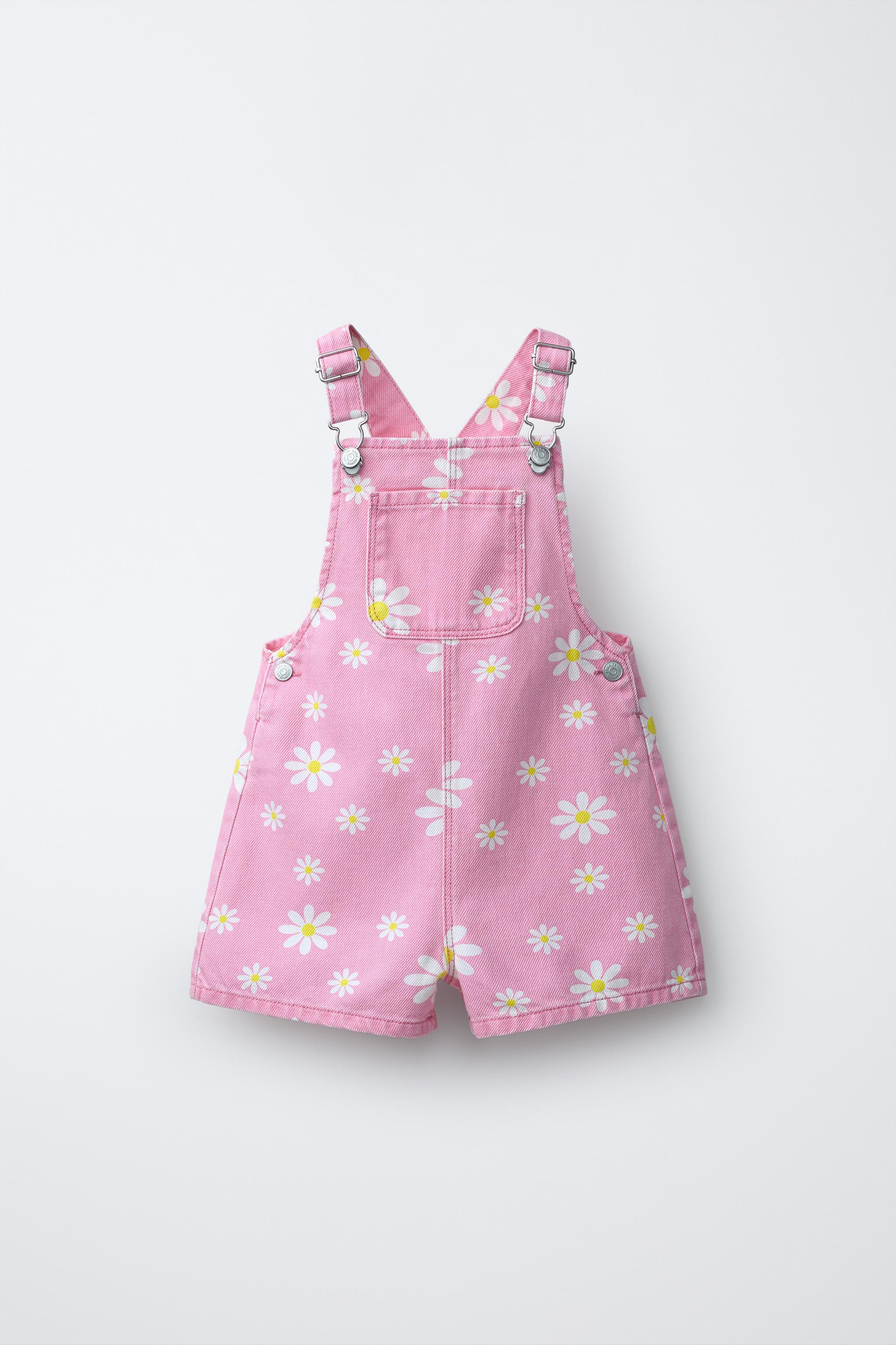 FLORAL TWILL OVERALLS