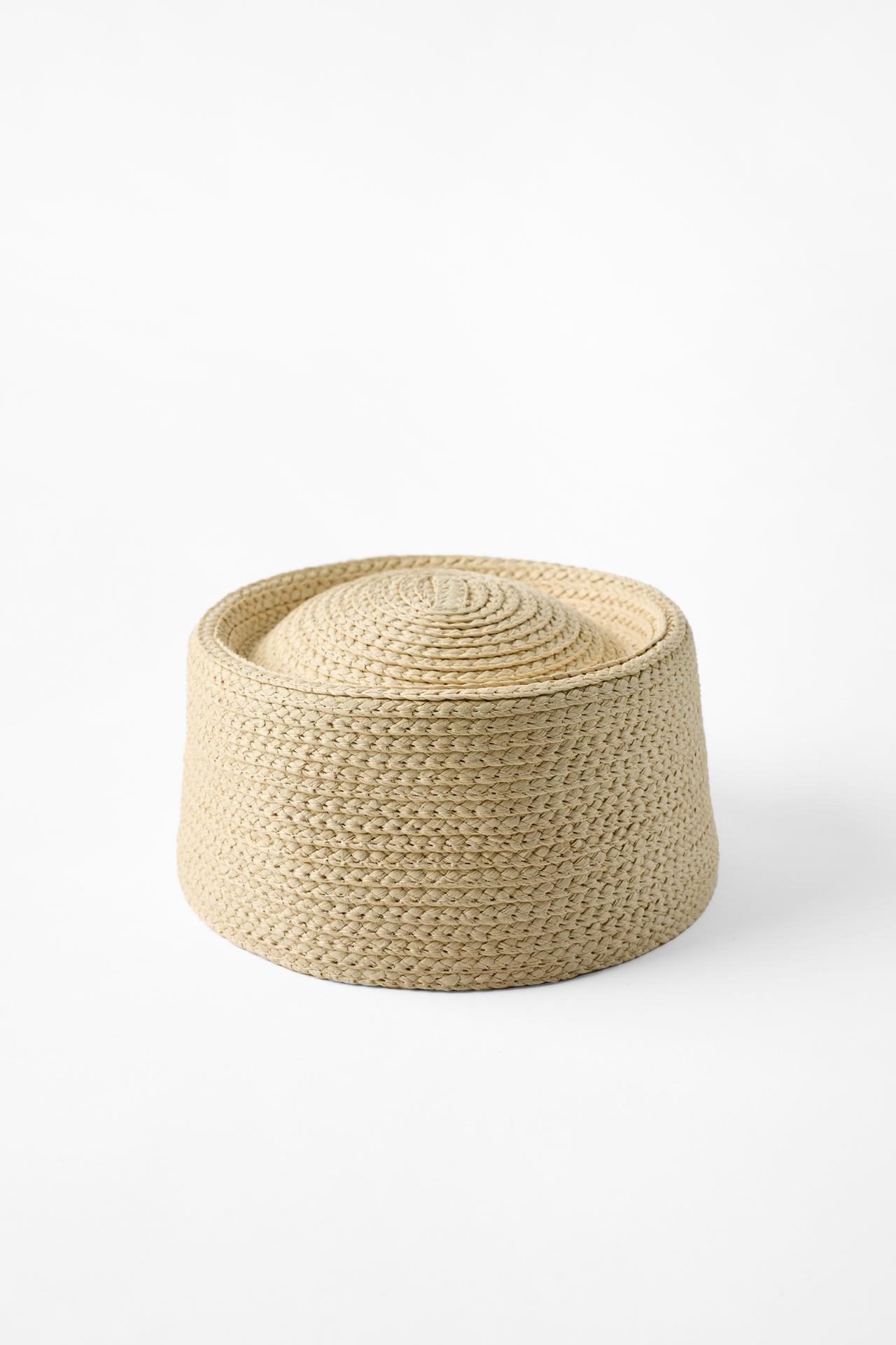 COMBINED CAP HAT — Light beige