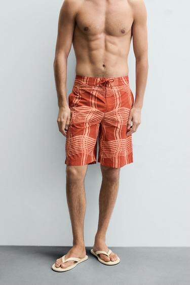 MAILLOT DE BAIN LONG À IMPRIMÉ © OTIS KWAME KYE QUAICOE - Orange de Zara - Image 1
