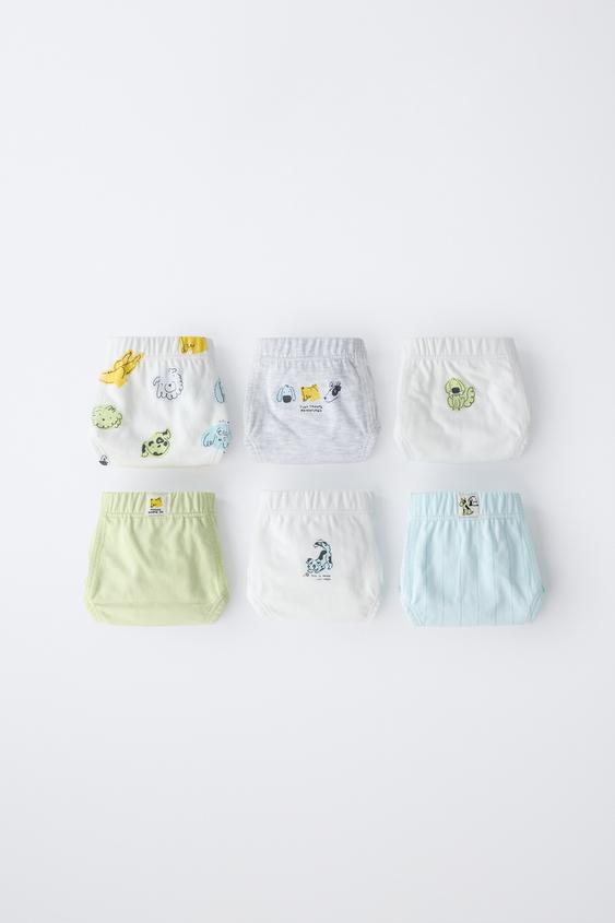 1 1/2-6 ANOS/ PACK SEIS CUECAS DE CACHORRINHOS - Multicolor da Zara - Imagem 0