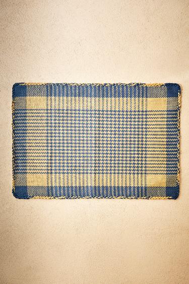 CHECKED PAPER PLACEMAT - Blue by Zara - Image 5