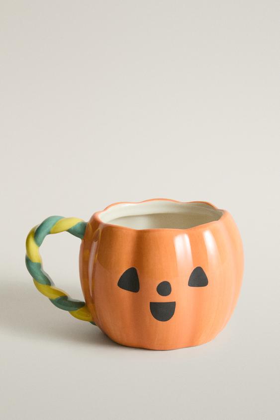 Zara KIDS HALLOWEEN PUMPKIN STONEWARE MUG - Multicolored - Image 0
