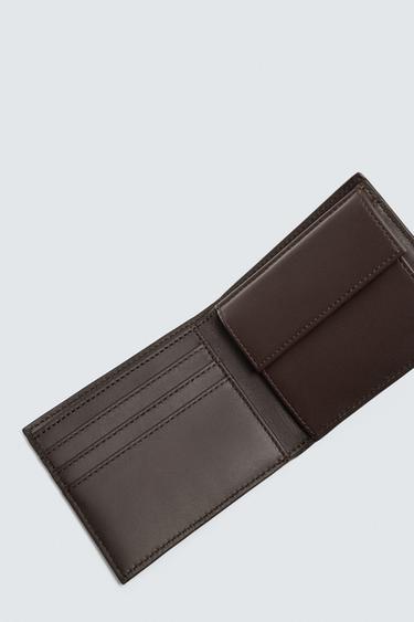 LEATHER WALLET - Brown by Zara - Image 2