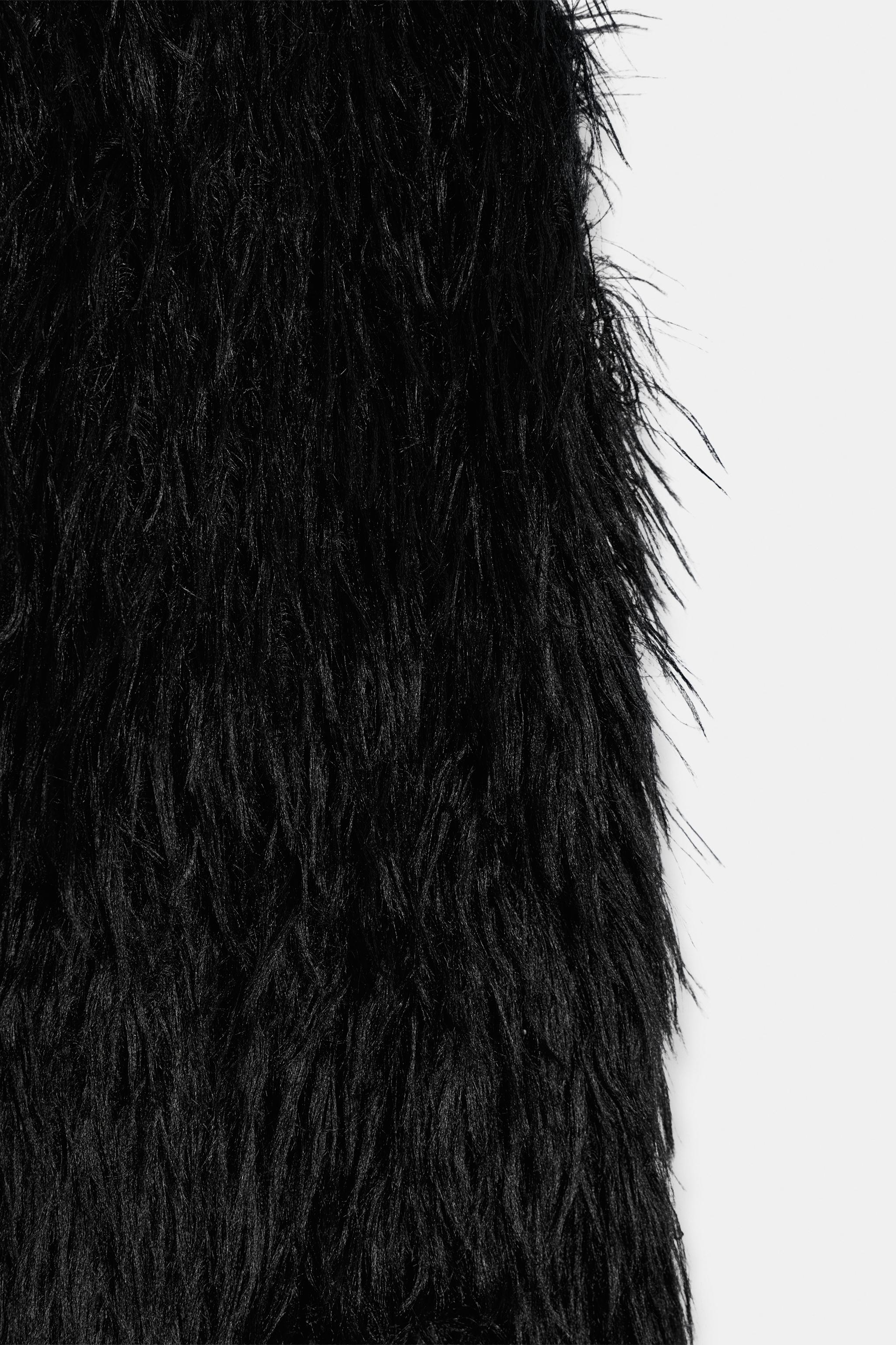 CATS FAUX FUR EFFECT TOP