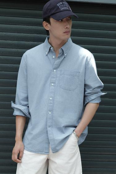 Zara 褪色NYC棒球帽 - 藍色