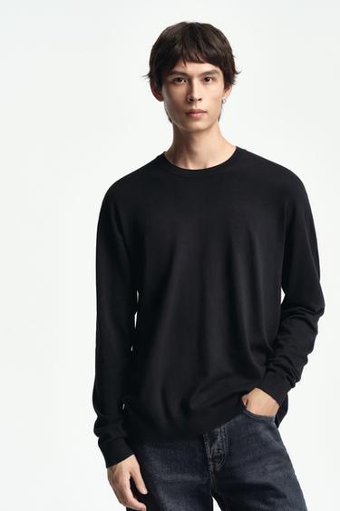 VISCOSE BLEND JUMPER - Navy blue by Zara