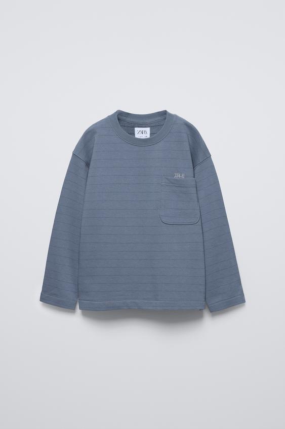 ТОЛСТОВКА С КАРМАНОМ — СИНИЙ от Zara — изображение 0