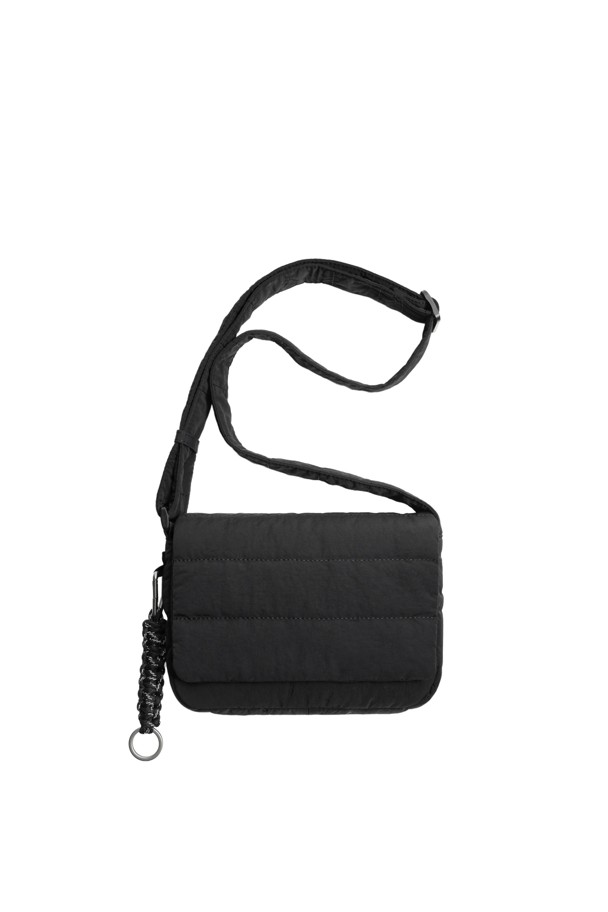 QUILTED NYLON CROSSBODY BAG - Black | ZARA South Africa