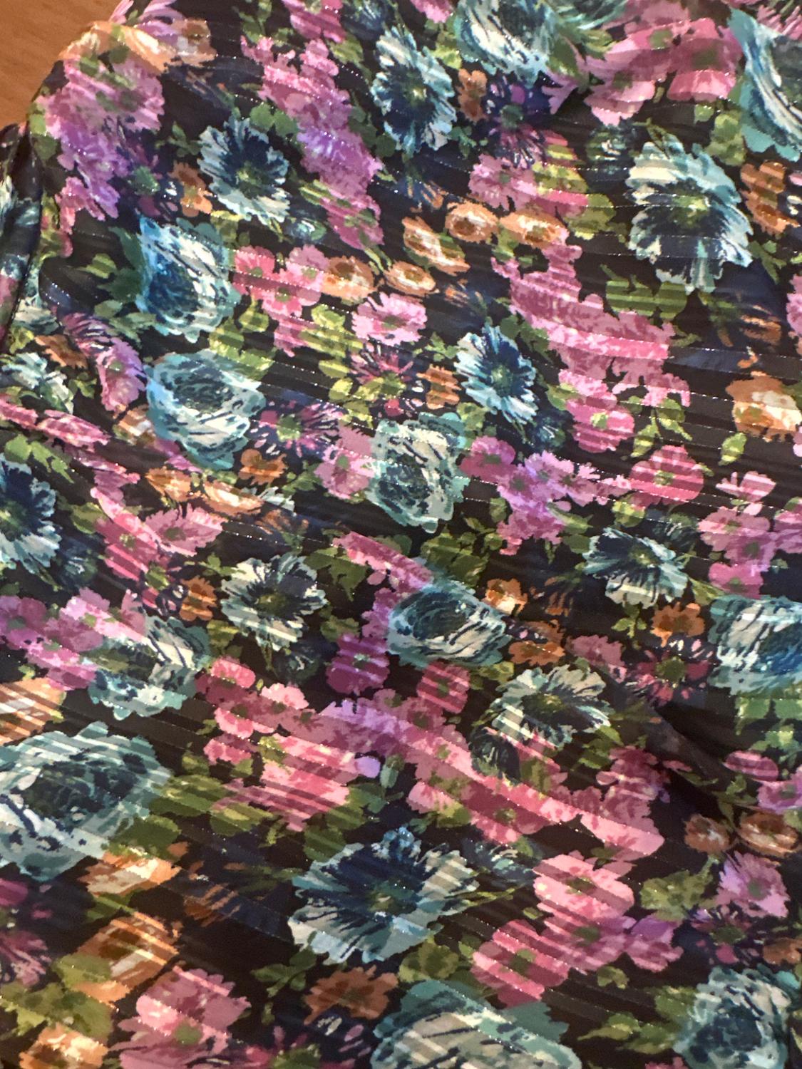 FLORAL DRESS WITH METALLIC THREAD - Image 3