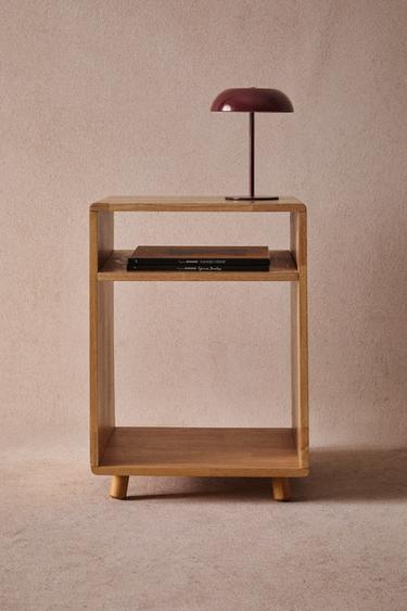 WOODEN BEDSIDE TABLE - Light beige by Zara