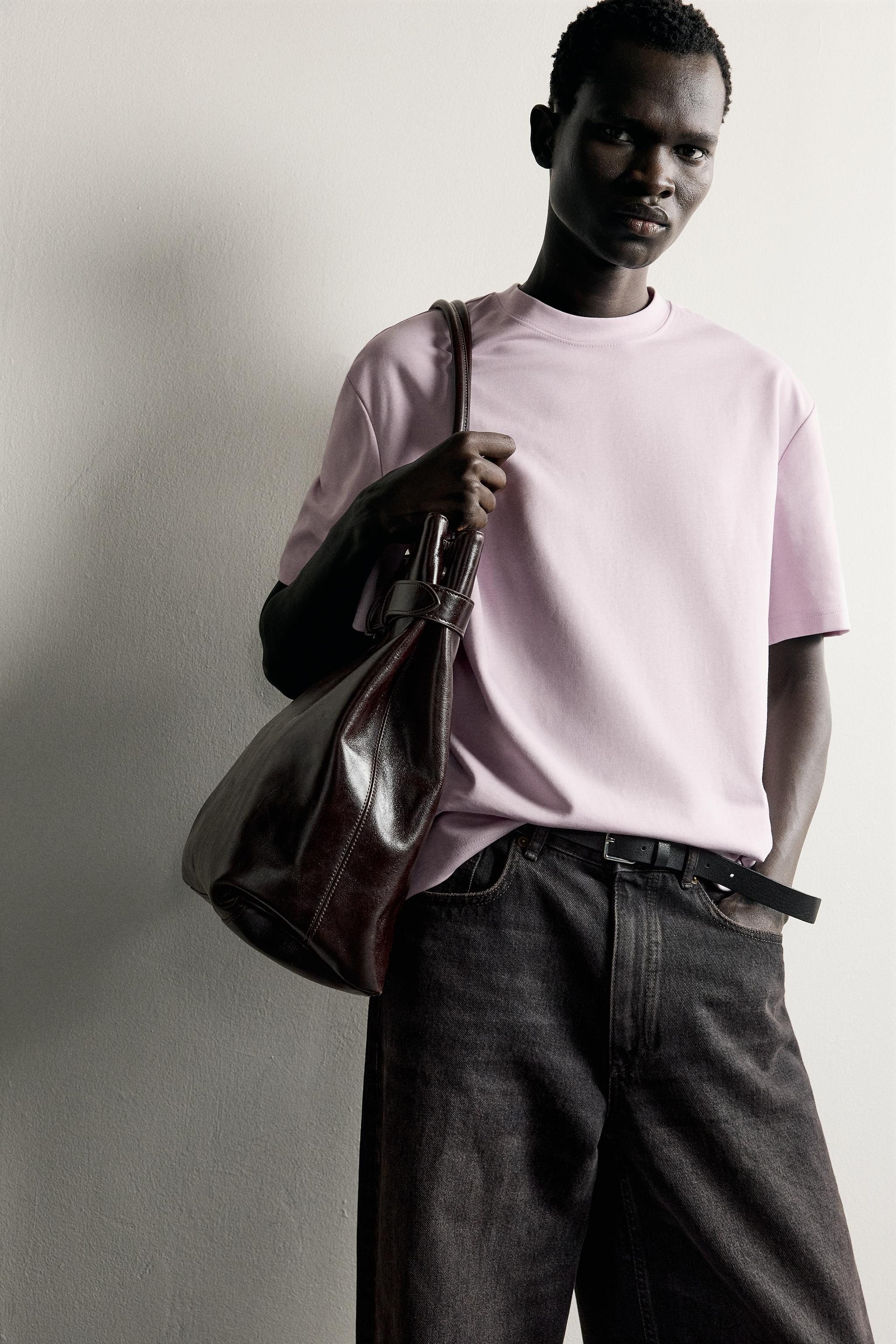 T-SHIRT RELAXED FIT PIÈCE CONTRASTE