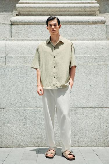 LIGHTWEIGHT TECHNICAL SHIRT - Greenish by Zara