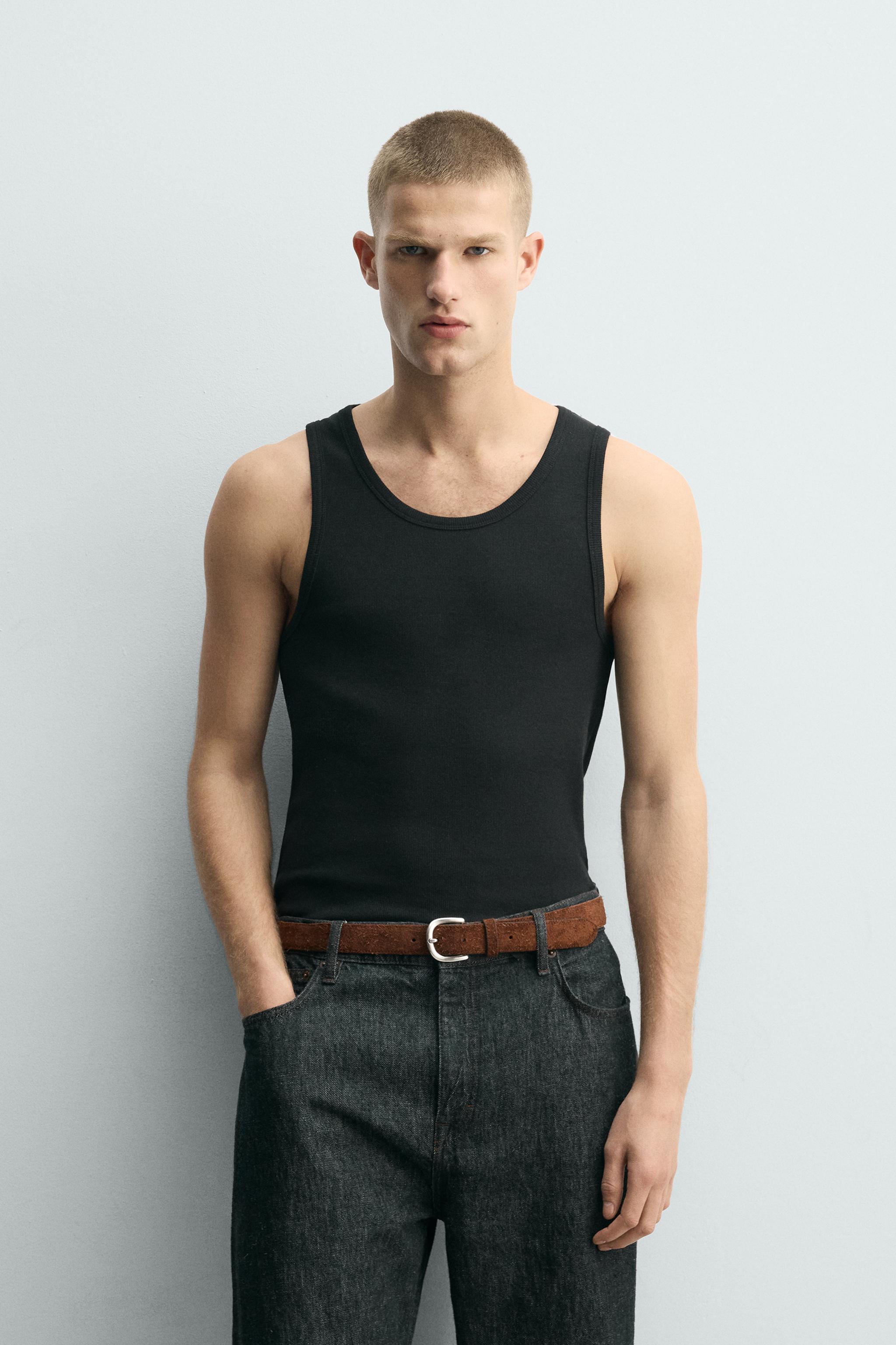 3-PACK OF BASIC SLIM FIT VEST TOPS - White | ZARA India
