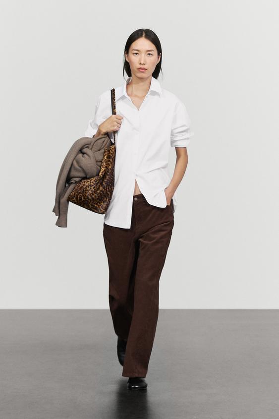 Camisa popelín 100% algodón - Blanco de Zara - Imagen 0