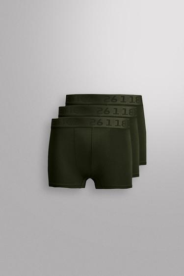 Zara 3-PACK COMBINATION BOXERS - Khaki