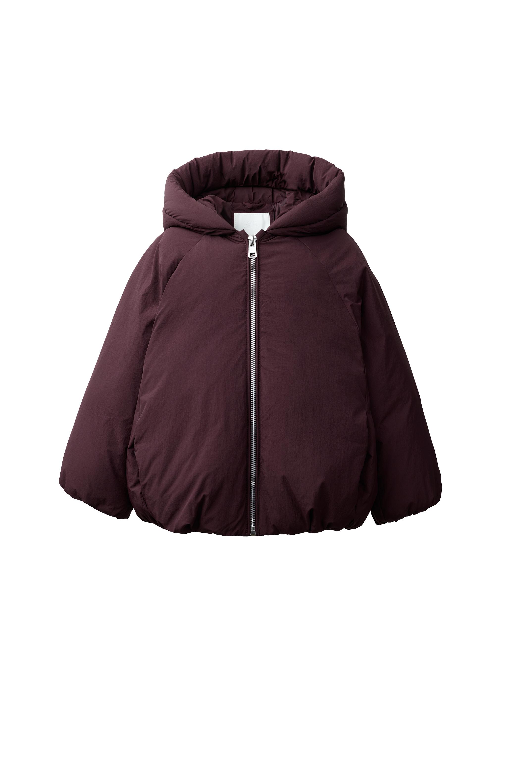 50% FEATHER 50% DOWN WATER-REPELLENT DOWN JACKET - Aubergine